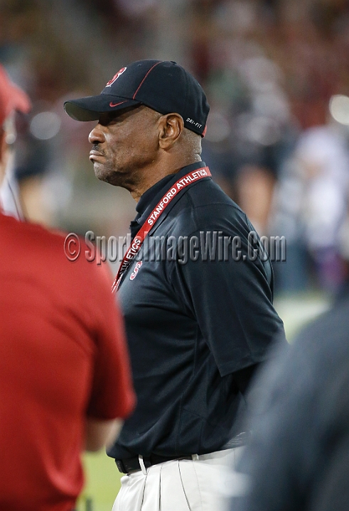 2013Stanford-Wash-053.JPG - Oct. 5, 2013; Stanford, CA, USA; Willie Shaw, father of Stanford Cardinal coach David Shaw, on the sideline for game against the Washington Huskies at  Stanford Stadium. Stanford defeated Washington 31-28.